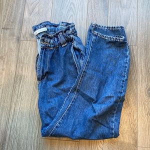 Zara Z1975 paperbag jeans blue